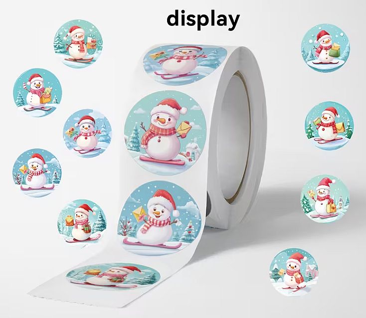 Samolepky Sněhulíci modré